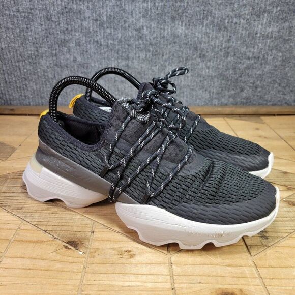 Sorel Kinetic Impact Women's 9.5 NL4694-010‎ Black White Running Shoes Sneakers - Picture 1 of 12